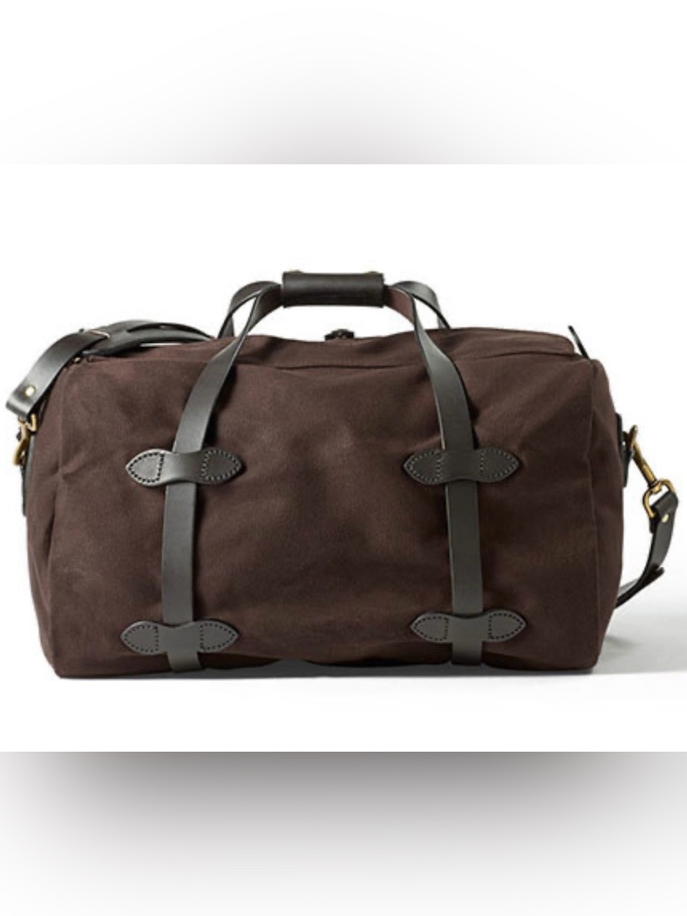 Filson Small Rugged Twill Duffle Bag, Brown - Picture 2 of 7